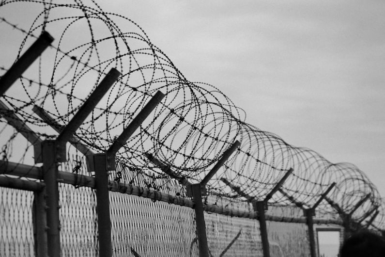 Barbed Wire - grayscale photo of metal fence