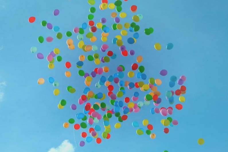 Rainbow Pool - balloon on sky
