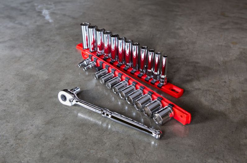 Deep Well - red and silver multi tool